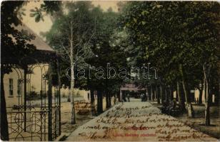 1908 Előpatak, Valcele; Újkút, fősétány. Divald Károly műintézetéből / spa, promenade (EK)