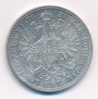 Ausztria 1879. 1Fl Ag "Ferenc József" T:1-,2 Austria 1879. 1 Florin Ag "Franz Joseph&...