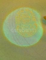 Zsolnay eozin mázas rákos tálka, jelzett, apró kopásokkal, d: 15 cm