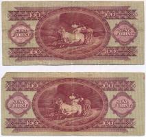 1949. 100Ft (2x) T:III,III- 
Adamo F28