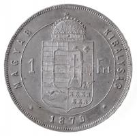 1879KB 1Ft Ag "Ferenc József / Középcímer" (12,32g) T:1- / 
Hungary 1879KB 1 Forint Ag &q...