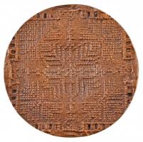 Tóth Sándor (1933- ) DN "PRO VRBE TÁKOS" kétoldalas, öntött Br plakett (111mm) T:1-