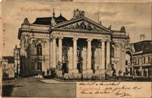 1903 Nagyvárad, Oradea; Szigligeti színház / theatre (lyuk / hole)