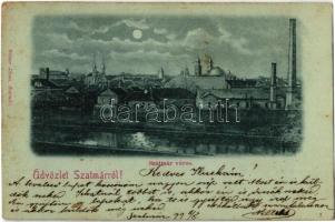 1899 Szatmárnémeti, Szatmár, Satu Mare; este. Reitzer János kiadása / night (Rb)