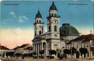 Szatmárnémeti, Szatmár, Satu Mare; Deák tér, székesegyház / cathedral, square