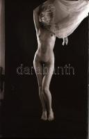 Különféle időpontokban készült, szolidan erotikus felvételek, 9 db vintage negatív, 24x36 mm