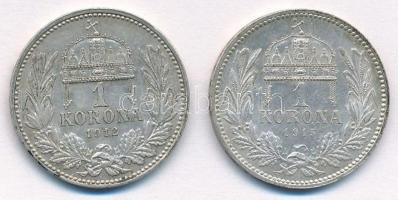 1912KB-1915KB 1K Ag "Ferenc József" (2x) T:1-
Adamo K5.1