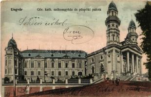 1908 Ungvár, Uzshorod, Uzhorod; Görög katolikus székesegyház és püspöki palota / Greek Catholic cathedral and bishops palace