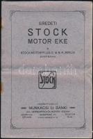 1916 Eredeti Stock motor eke fényképes reklám katalógus 24p.