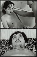 cca 1987 Kerekes Gábor fotósorozata Papp Zsoltról, 6 db vintage fotó, pecséttel jelzett, publikálva a Képes7-ben, 17x23 cm