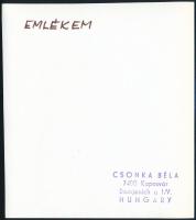cca 1978 Csonka Béla (1938-2018) kaposvári fotóművész hagyatékából pecséttel jelzett vintage fotó, 1...