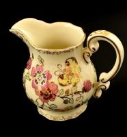 Zsolnay pillangó mintás teás készlet, kézzel festett, hibátlan, jelzett