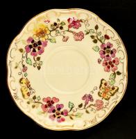 Zsolnay pillangó mintás teás készlet, kézzel festett, hibátlan, jelzett