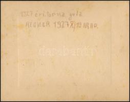 1927 Arad, torna gúla, feliratozott vintage fotó, 11x17 cm, karton 19,5x24,5 cm