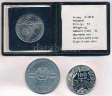 1981. 100Ft Ni "FAO I. - Világélelmezési nap" eredeti tokban, tanúsítvánnyal + 1982. 100Ft...