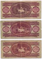 1949. 100Ft (3x) T:III-
Adamo F28