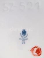 Hollóházi Szász Endre által tervezett mintával díszített porcelán váza, matricás, apró kopásnyomokka...