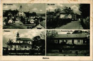 Balaton (Heves megye), Római katolikus templom és iskola, Plébánia, Frenreisz kastély (fl)