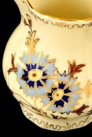 Zsolnay búzavirág mintás teás készlet, kézzel festett, jelzett, hibátlan