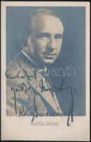 Rátkai Márton (1881-1951) színművész aláírt fotólapja.