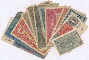 1913-1920. 13db-os vegyes magyar korona bankjegy tétel T:III-IV