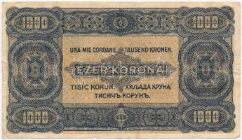 1923. 1000K "Magyar Pénzjegynyomda R.t. Budapest" nyomdahely jelöléssel T:III