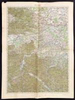 cca 1910 3 db Délvidéki katonai térkép 64x50 cm Mitrovica, Szabadka, Brod