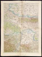 cca  1910 3 db Délvidéki katonai térkép 64x50 cm  Mitrovica, Szabadka, Brod