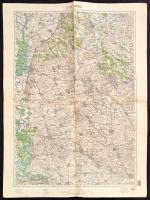 cca  1910 3 db Délvidéki katonai térkép 64x50 cm  Mitrovica, Szabadka, Brod