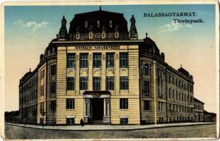 1932 Balassagyarmat, Törvényszék (kopott sarkak / worn corners)