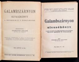 Galambszárnyon 2 db olvasókönyv a népiskolák III., IV-V. évfolyamának. Félvászon kötésben. Egyik sér...