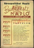 1937-1939 Budapesti Napló. Szerk.: Lóránth László. I. évf. 10. sz., II. évf. 2. sz.+Fővárosi Pedagóg...