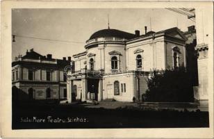 1930 Szatmárnémeti, Satu Mare; Teatru / Színház, Kereskedelmi és Iparbank / theater, bank. photo