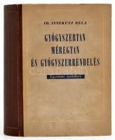 Id. Issekutz Béla: Gyógyszertan, méregtan, és gyógyszerrendelés. Bp.,1953, Egyetmi. Második, bővített kiadás. Kiadói félvászon-kötés, kissé kopott borítóval.