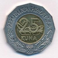 Horvátország 2000. 25K Bi "Ezredforduló" T:1-
Croatia 2000. 25 Kuna Bi "Millenium&qu...