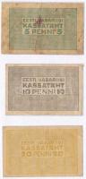 Észtország 1919. 5p + 10p + 20p mindhárom lezárt fóliában T:III
Estonia 1919. 5 Penni + 10 Penni + ...