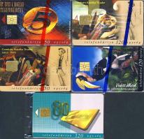 5 db használatlan telefonkártya eredeti csomagolásban