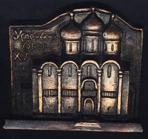 Szovjetunió DN "Moszkva" dekoratív kisplasztika, Alu bronzzal futtatva T:2