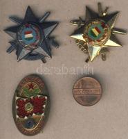 3db klf szovjet kitüntetés + 1db NDK bárca T:2