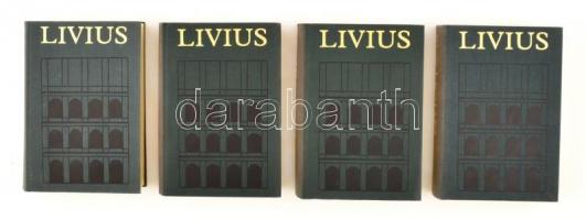 Livius: A római nép története a város alapításától I-IV. Bp., 1982, Európa. Kiadói egészvászon kötés...