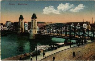 Szczecin, Stettin; Baumbrücke / bridge (EK)
