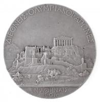 Görögország 1906. Olimpiai ezüstérem, az időközi nyári olimpiai játékokról, jelzett Ag díjérem (68,9...