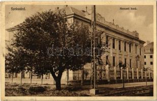 1930 Szekszárd, Nemzeti Bank. Nőger fényképész felvétele. Weisz Andor kiadása (ragasztónyomok / glue marks)