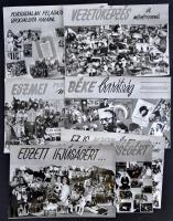 cca 1950-1960 7 db politikai plakát fotója 20x30 cm