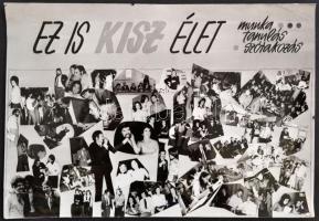 cca 1950-1960 7 db politikai plakát fotója 20x30 cm