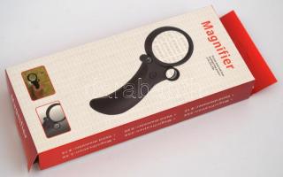 Magnifier többfunkciós nagyító 2,5 x / 25 x / 55 x nagyítással, led lámpával, UV fénnyel, új állapot...