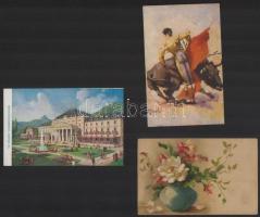 90 db RÉGI művész motívumlap / 90 pre-1945 art motive postcards