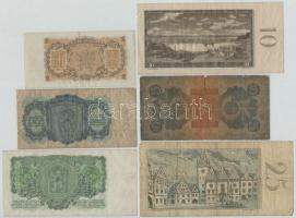 Csehszlovákia 1919-1961. 6db klf bankjegy, közte 1921. 5K T:III,III-,IV
Czechoslovakia 1919-1961. 6...