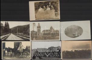 122 db RÉGI fotó képeslap: katonai, városok, műtermi, portrék / 122 pre-1945 photo postcards: milita...