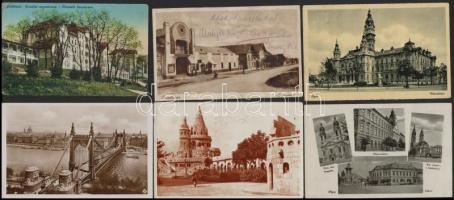 67 db RÉGI magyar városképes lap az 1930-as és 1940-es évekből / 67 pre-1945 Hungarian town-view pos...